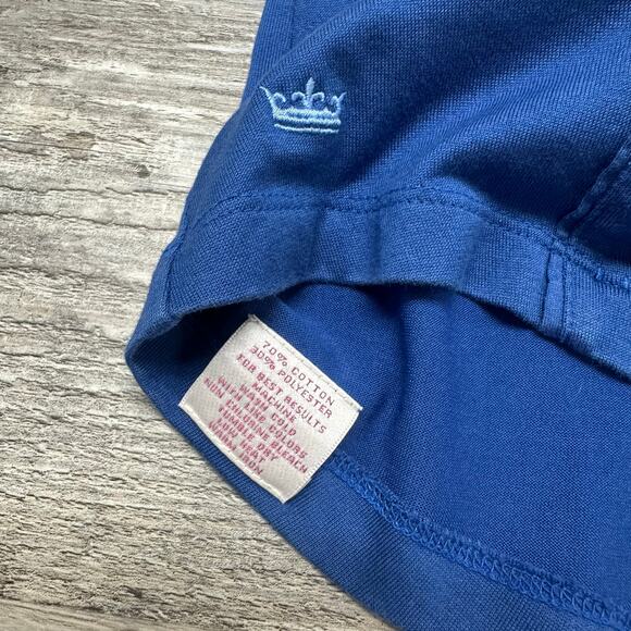 Peter Millar Moisture Management Blue Mens L Crown Sport 1/4 Zip Golf Sweatshirt - Picture 5 of 10